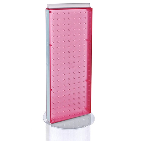 Azar Displays Non-Revolving 8"W x 20.75"H Pegboard Counter Display 700509-PNK